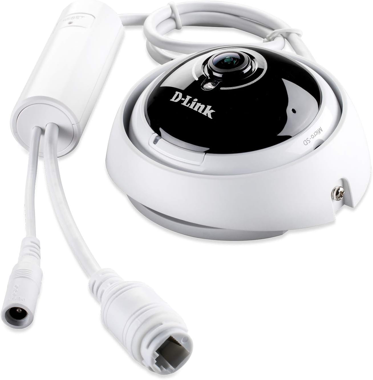 D-Link Vigilance Full HD 3MP Panoramic Poe Camera DCS-4622 360 ° Surveillance 2 Way Audio Motion Detection WDR Onboard SD Recording Day/Night