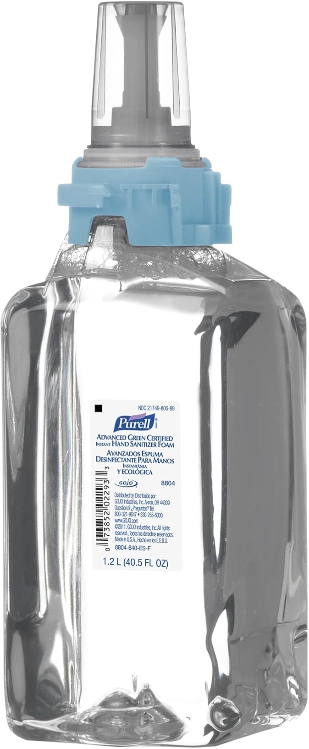 Purell® ADX Advanced Green Certified Foam Instant Hand Sanitizer, 40.5 Oz