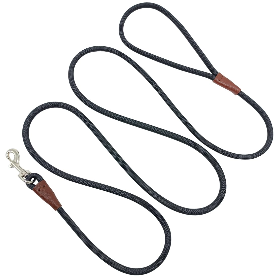 MayPaw Small Rope Dog Leash 6FT 8FT 10FT, 1/4-in Lightweight Pet Leash for Small Dogs/Puppy/Cats, Classic Colors Round Dog Lead