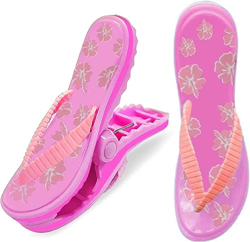 Miniatura 10 de PERFORMORE Juego de 2 clips para toallas de playa, clips portátiles para toallas, clips seguros para sillas de playa, terraza, patio, piscina,