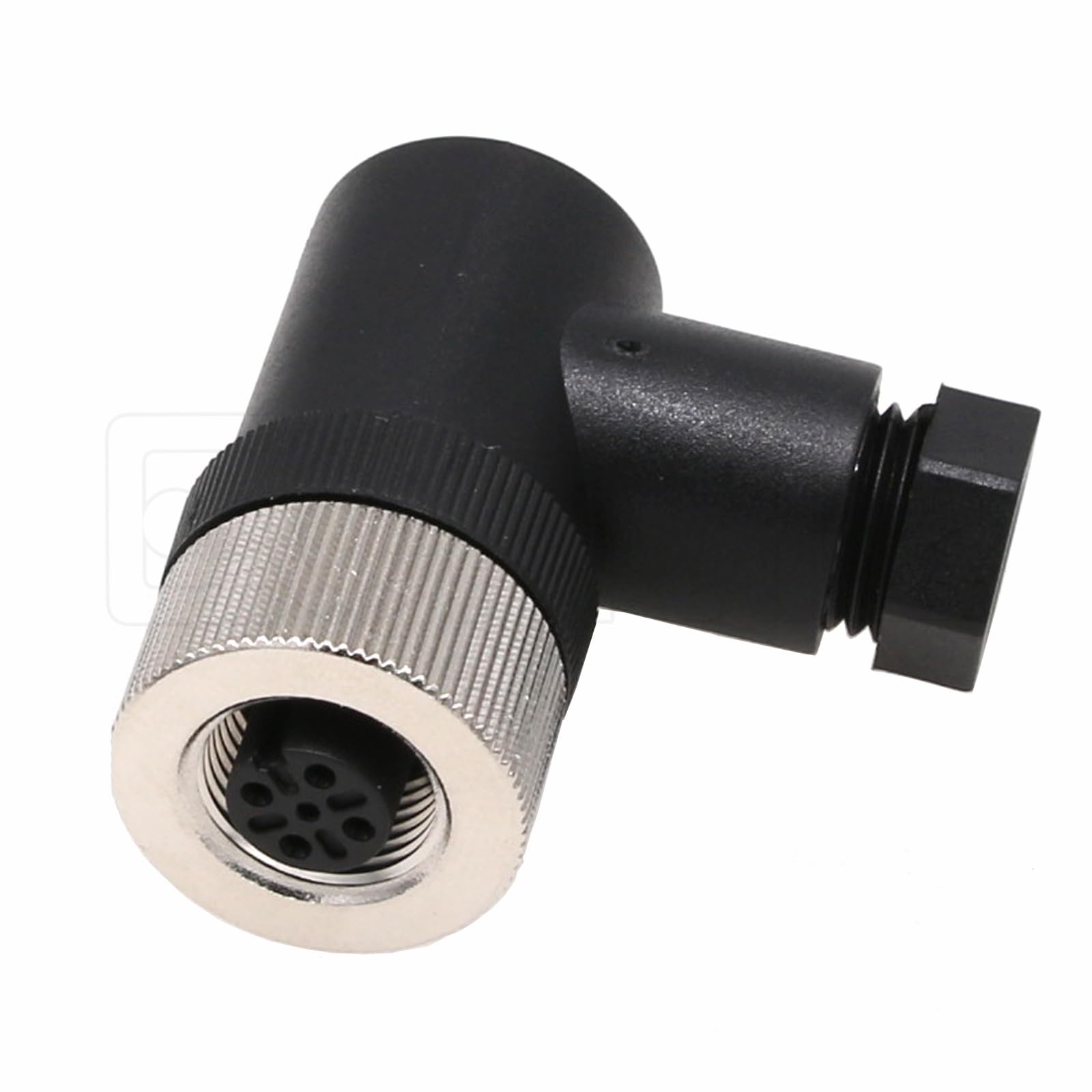 M12 5 Pin Female A Code Circular Aviation Plug Industrial Sensor Connector Waterproof Right Angle 12mm Connector Plug Cable Adapter for NMEA 2000 Field Installable Garmin Networks
