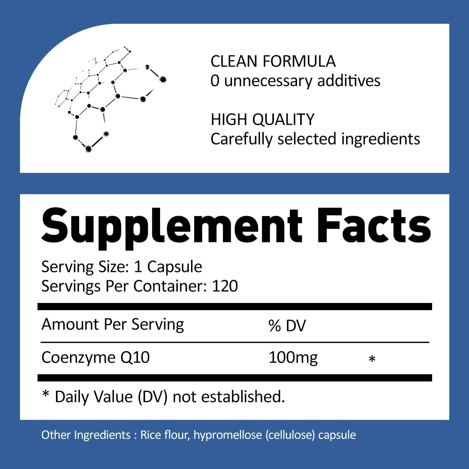 Valora CoQ10 100mg, 120 Capsules