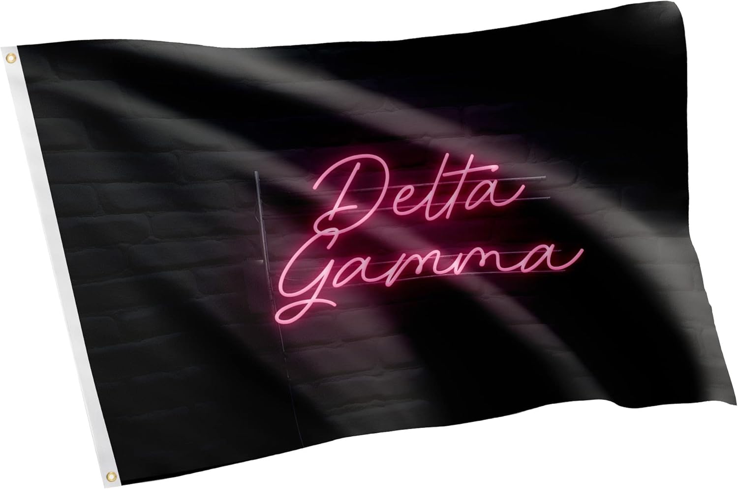 Desert Cactus Delta Gamma Flag Sorority Banner 3x5 feet Sign Decor (Flag - Neon Sign)