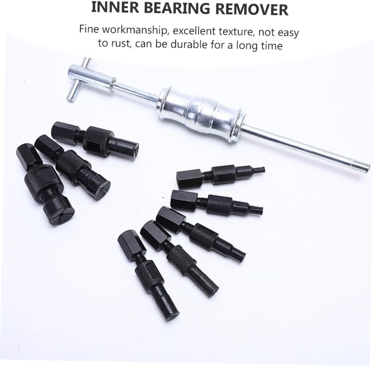 Veemoon 9pcs Steel Bearing Puller Kit Inner Hole Bearing Extractor Auto Repair Tool Set for Automotive and Dent Repair