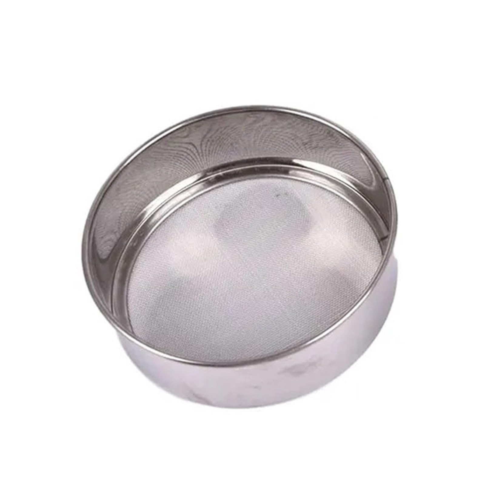 2PCS Küche Mesh Mehl Sieb Runde Edelstahl Siebe Für Küche