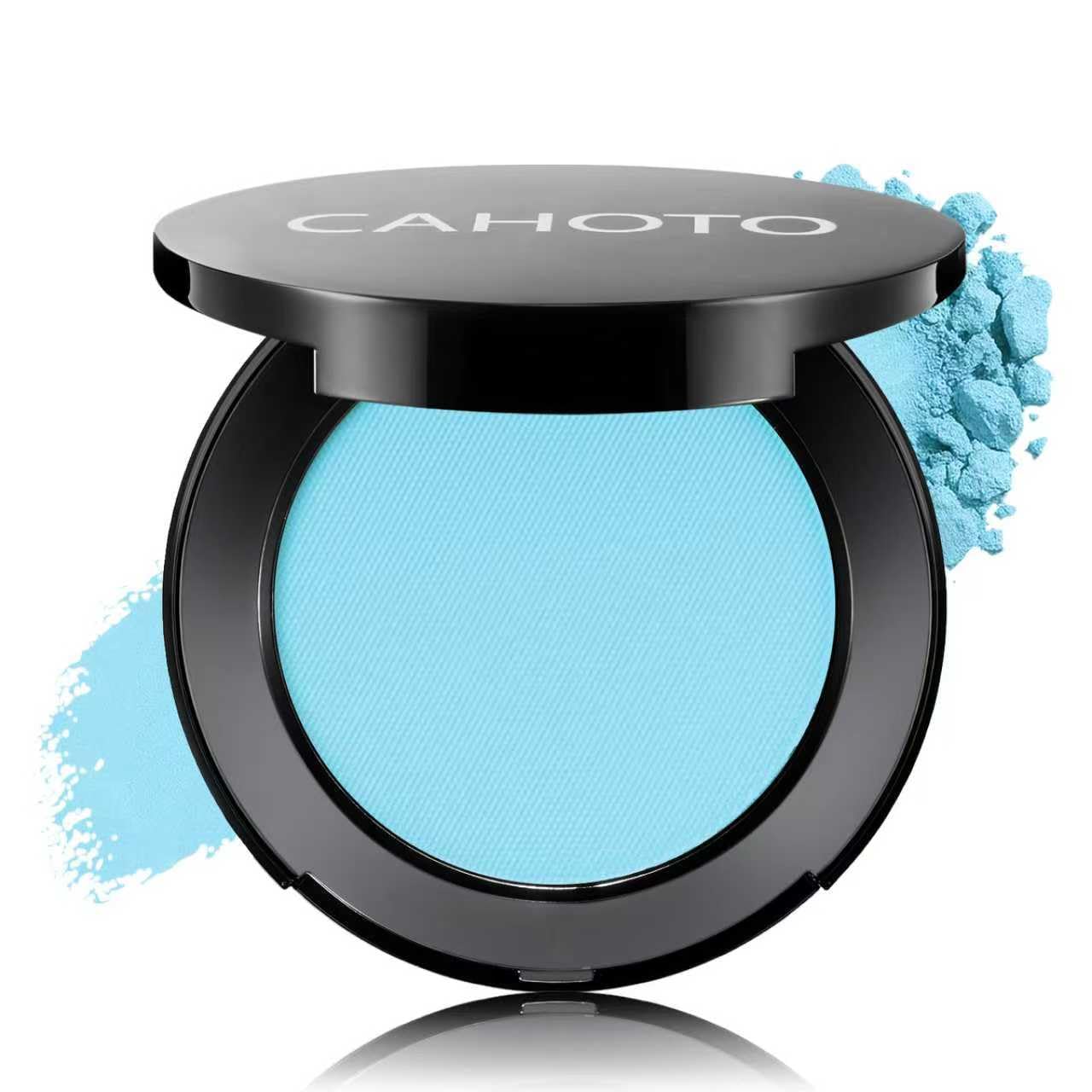 Light Blue Matte Eyeshadow Single Palette with Mirror