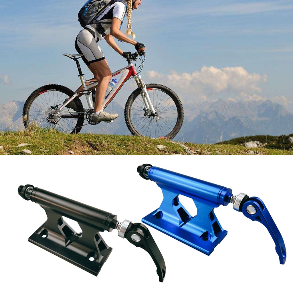 Mllepjdh Front Fork Holder for Mountain Road Fixed Quick Release Clamp for Car Travel Supplies Accessories Quick Release Alloy Roof Rack