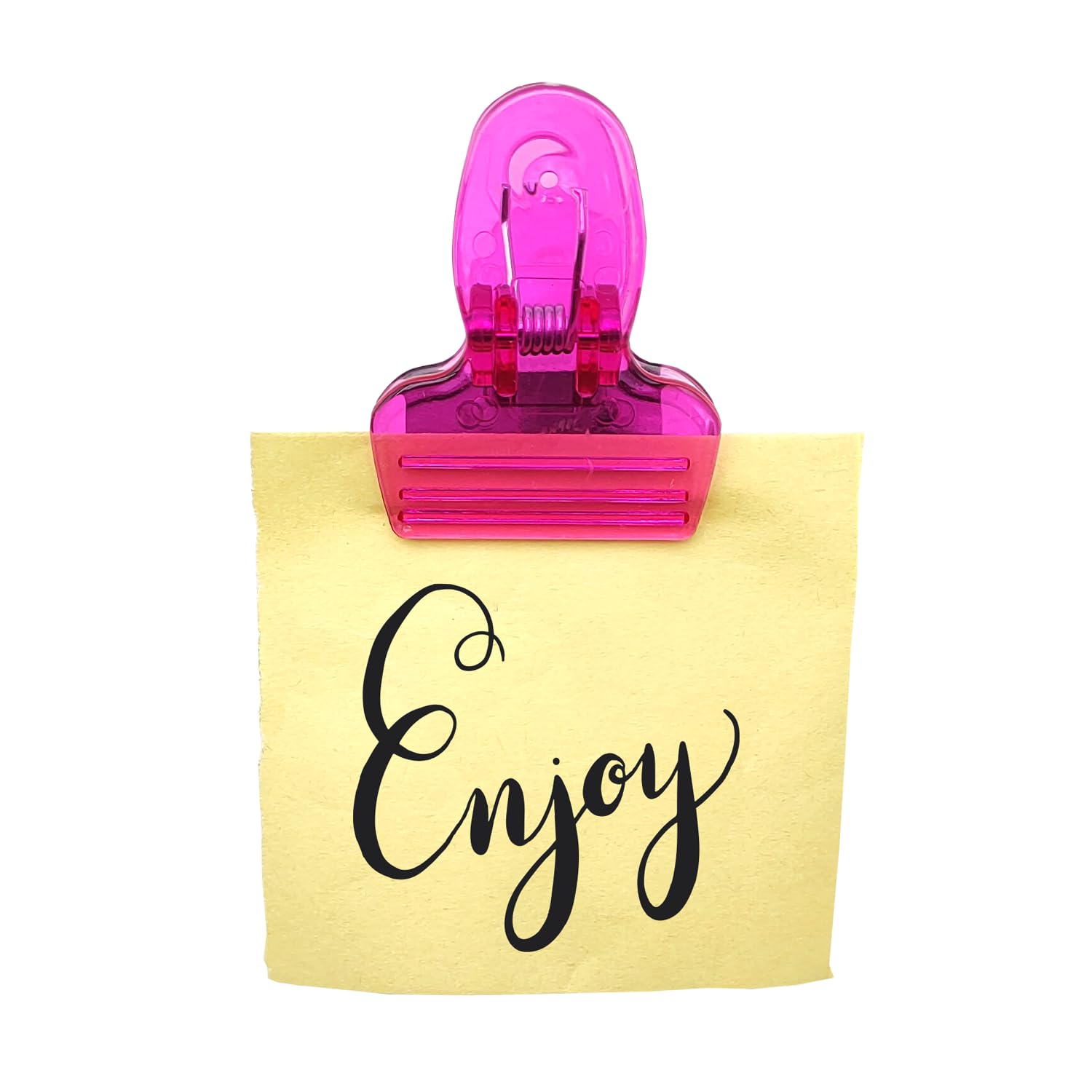 Image secondaire de Lot de 5 Pinces Magnétiques Multicolores Leddy Living pour Réfrigérateur et Bureau