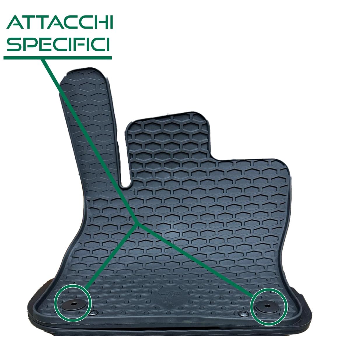 OMAC Tappetini Per Auto In TPE – Compatibili Con Audi Q3 2011-2018, Set 3D Nero, Impermeabili, Antiscivolo, Profumo Di Vaniglia