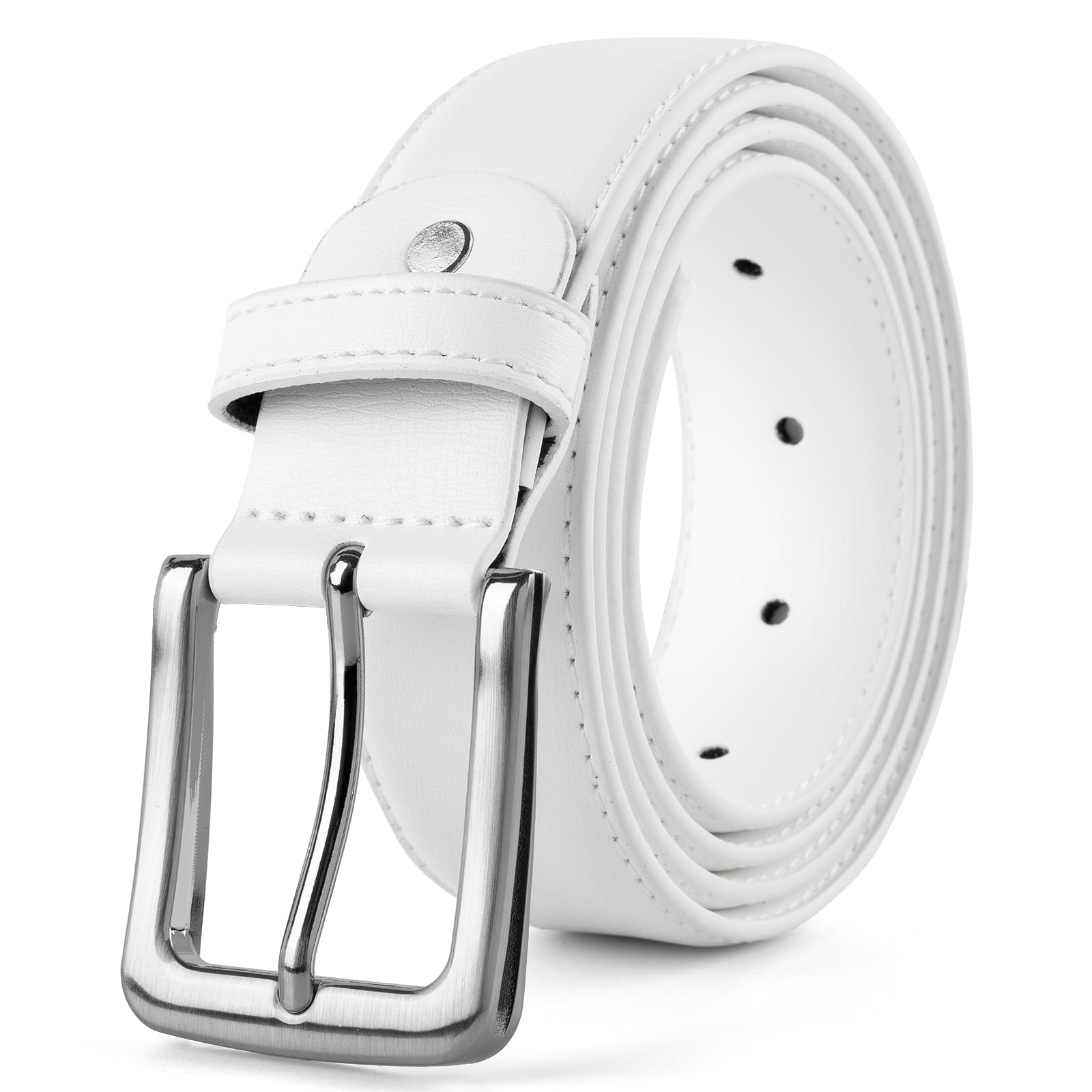 maikun Black Leather Belts for Men,Mens Belts Leather Black — view 9