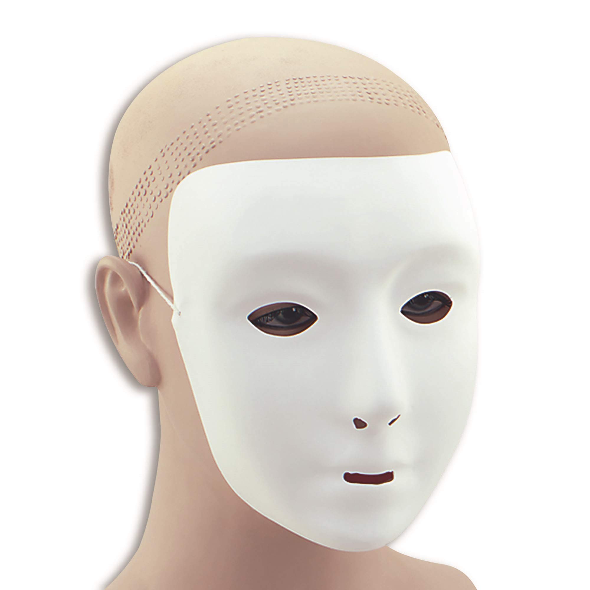 Bristol Novelty PM055 Plain Face Mask | White | Pack of 1, One Size