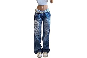 Hello Kitty Kawaii Aesthetic Denim Oversized Boyfriend Jeans Streetwear