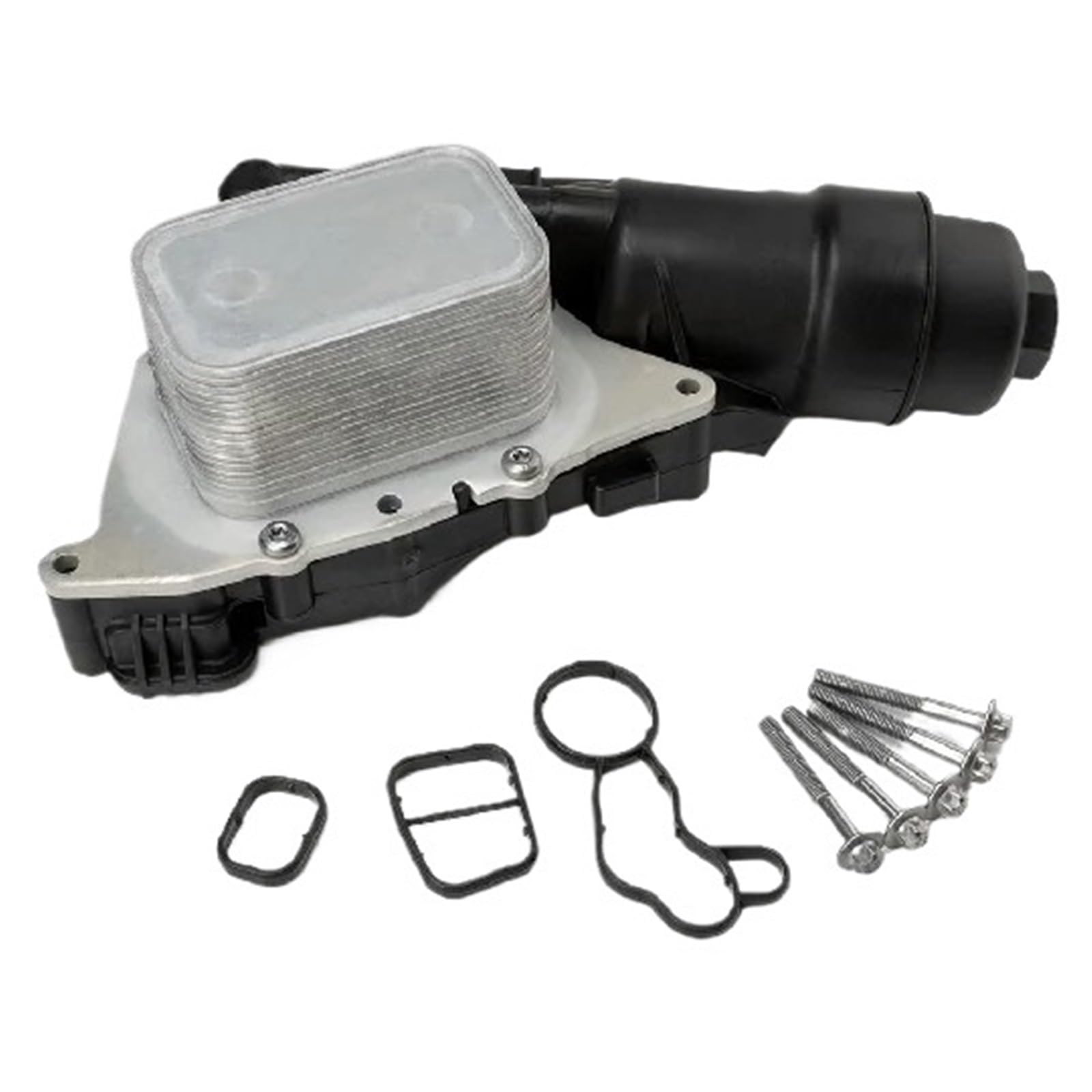 Bloque de Motor Filtro de aceite Conjunto De Enfriador De Aceite 11428585235 11428511391. Compatible Con BMW Serie 2 F45 F46 X1 F48 X2, MINI Y Cooper F56 F55.
