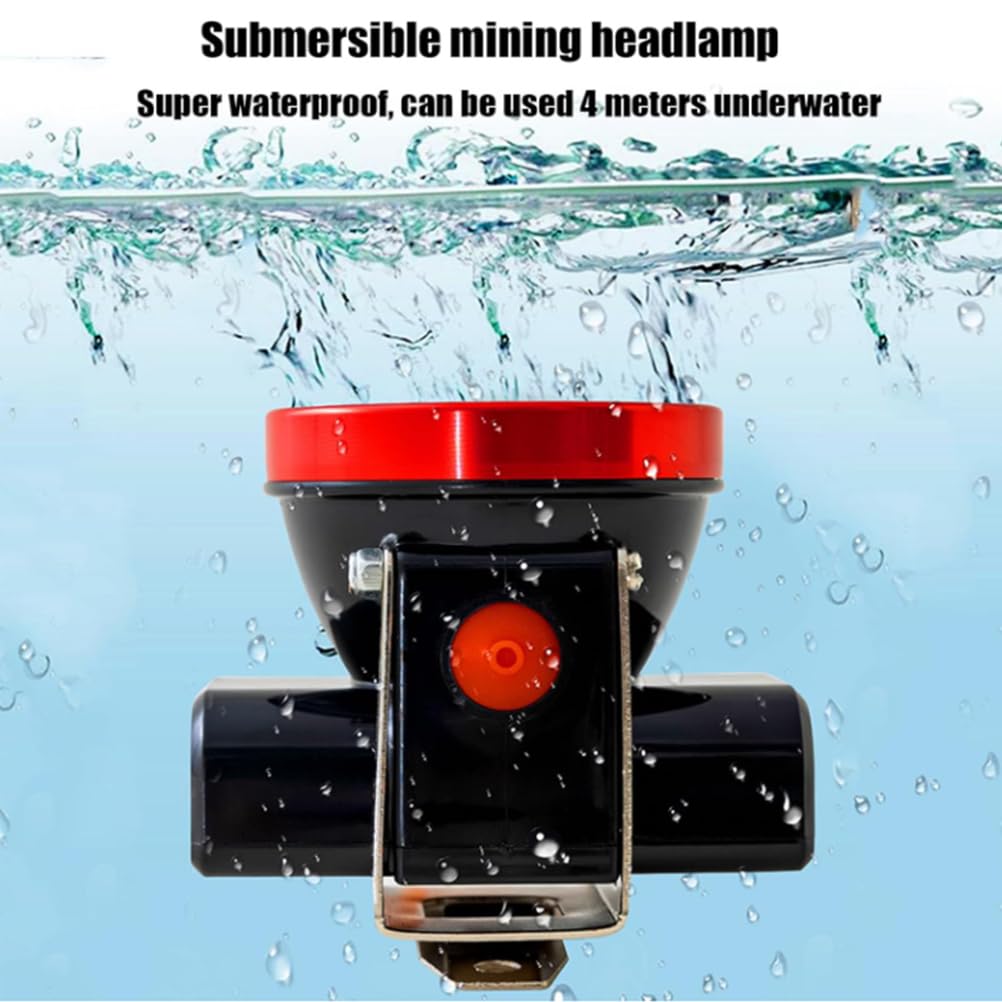 Luce da Miniera di Sicurezza da 50W, Torcia Frontale Impermeabile ed Esplosione-Proof per Minatori, per Pesca, Campeggio, Speleologia e Costruzione