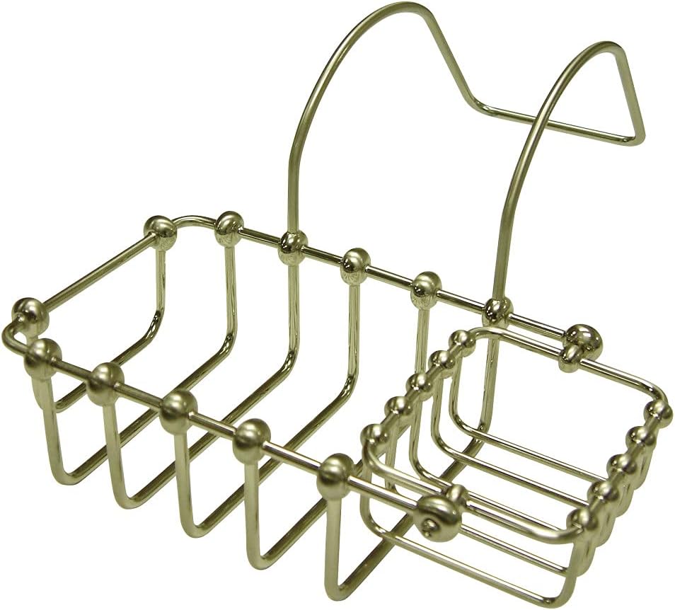 Kingston Brass CC2178 Vintage 7" x 4" Swivel Soap and Sponge Holder, 9-1/4", Brushed Nickel