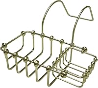 Vista 1 de Kingston Brass CC2178 Vintage 7" x 4" Soporte giratorio para jabón y esponja, 9-1/4", níquel cepillado