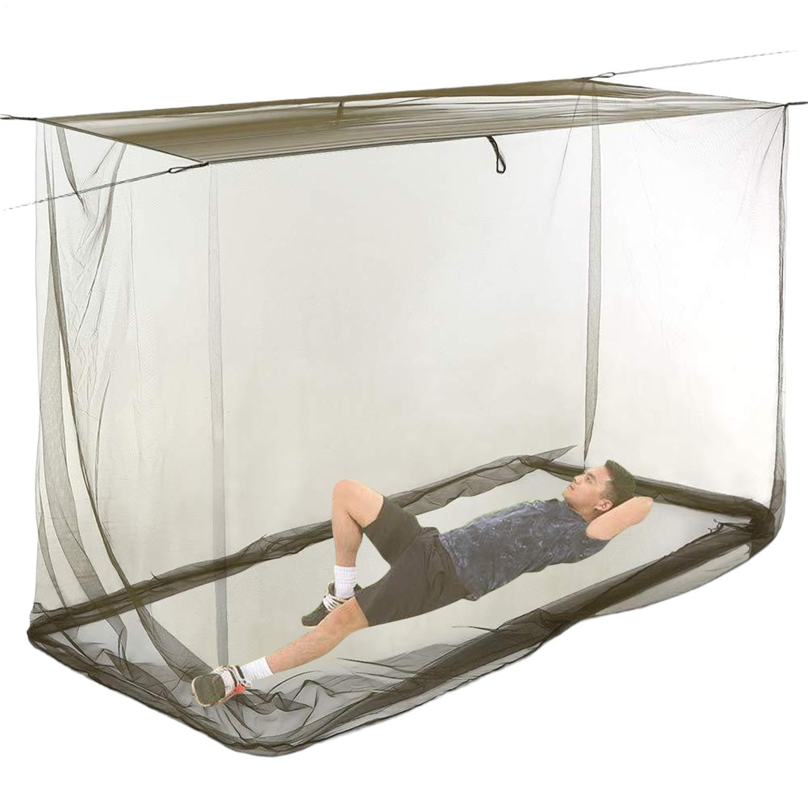 Zanzariera Personale Baldacchino Rettangolare Portatile | Zanzariera Antimosche Da Esterno Per Portico Per Balcone, Per Viaggi, Escursionismo, Zaino In Spalla, Relax, Sonno E