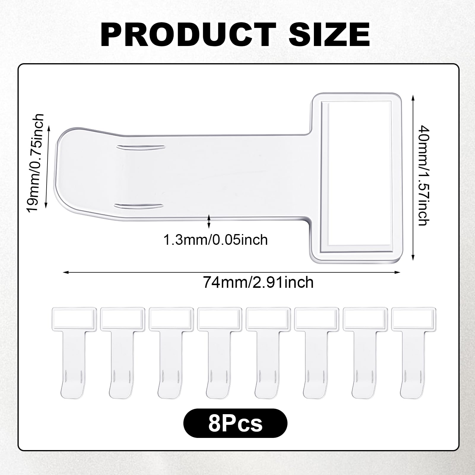 Clip Per Biglietto Parabrezza Auto | 6 Pezzi Trasparenti | Porta Biglietti Di Parcheggio E Tessere | Adesive E Pratiche