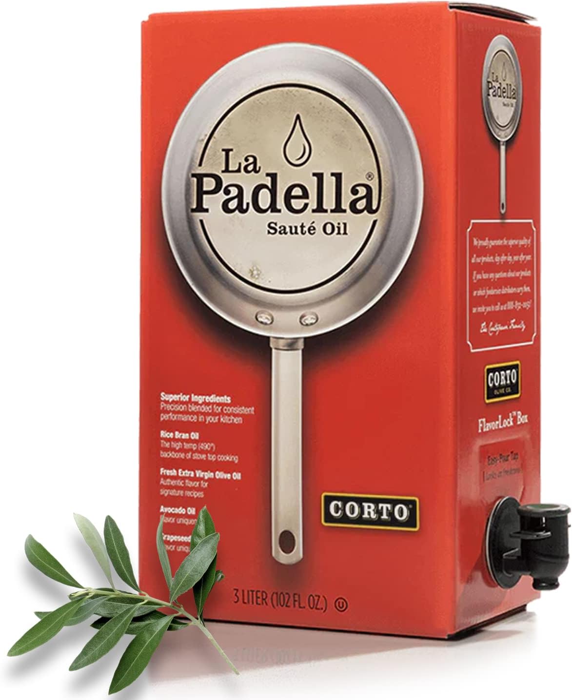 Corto La Padella® High Smoke Point Cooking Oil Chef Level Sauté Oil