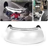 Vista 9 de Espejo retrovisor de gran angular para motocicleta, espejo retrovisor de motocicleta, espejo retrovisor de 180 grados, montaje en parabrisas