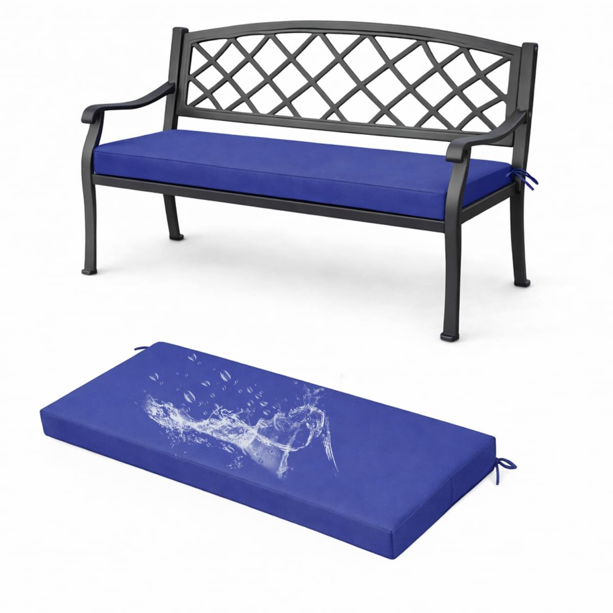 Coussin de banc de jardin antidérapant pour finir avec les assises dures