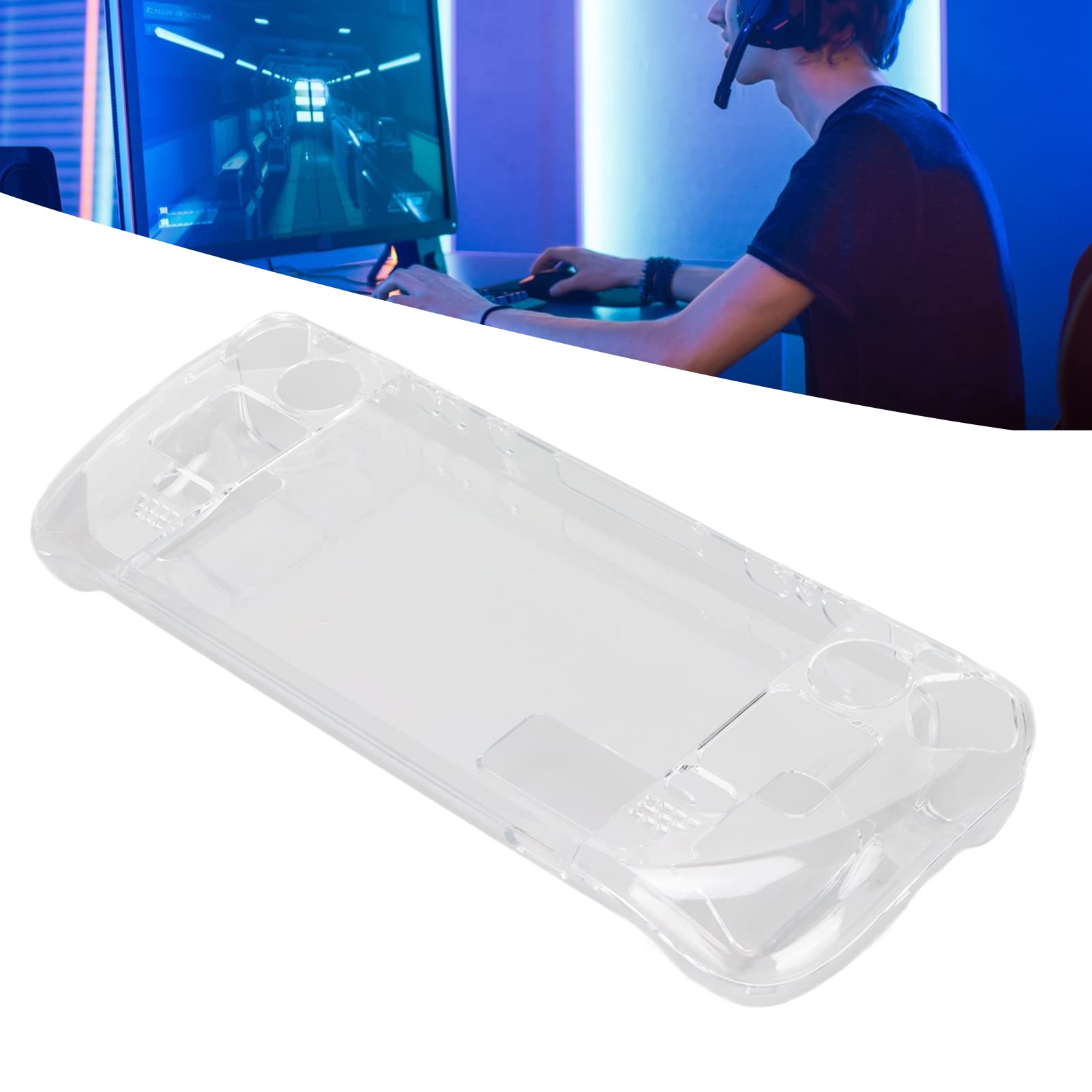Clear Cover Hard Case für Steam Deck, Transparente Schutzhülle für Steam Deck, Game Console Case Cover Machine Protector, Zum Schutz der Konsole
