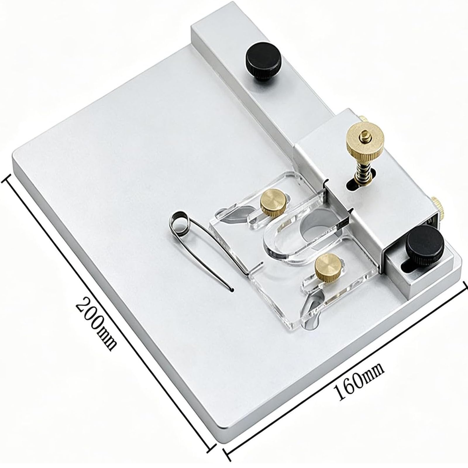 Abrazaderas de borde para fabricación de guitarras, abrazaderas de corte de aleación de aluminio para reparación de guitarra eléctrica acústica, herramienta de bandas de borde ABS