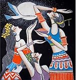 Interact China Chinese Batik Folk Tribal Art Painting 40 x 45cm Wall Hanging Home Room Decor #141