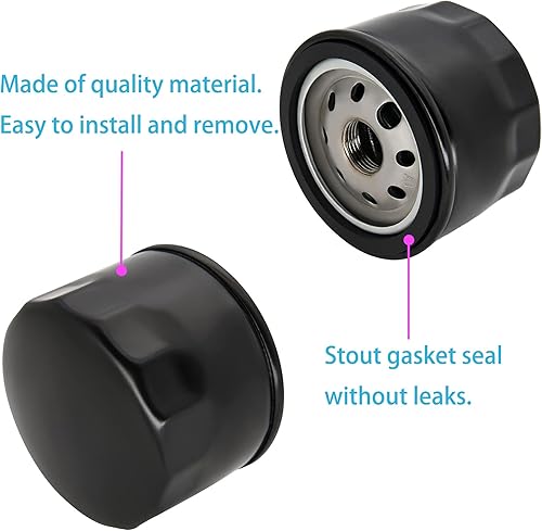 Miniatura 4 de KIE 696854 Filtro de aceite, filtro de aceite para cortacésped compatible con John Deere AM125424, Kawasaki 49065 7007