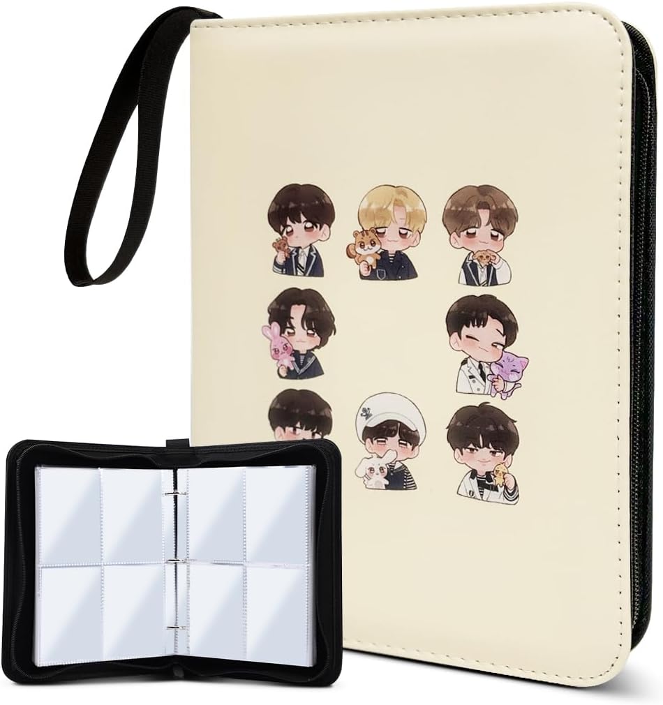 Cute Photocard Binder 400 Pockets Photocard Holder Book with Sleeves Photo Album for Lomo Cards