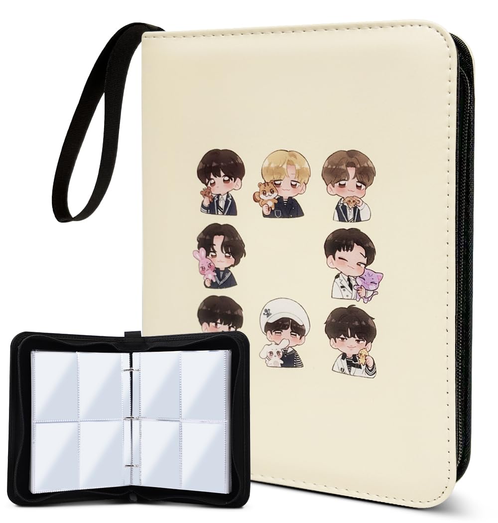 Kpop Photocard Binder Cute 400 Pockets Photocard Holder Book with Sleeves Photo Album for Lomo Cards