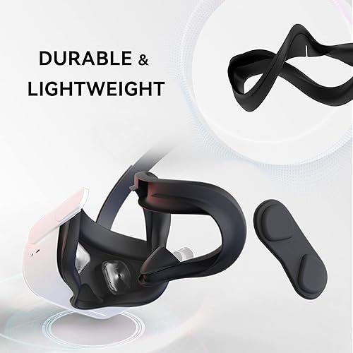 Miniatura 8 de CNBEYOUNG VR Face Cover and Lens Cover Compatible with Quest 2, Sweatproof Silicone Face Pad Mask & Face Cushion for Quest 2 VR Headset, Washable