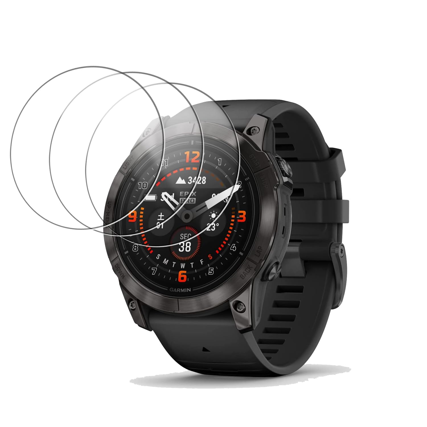 Amazon.co.jp: 【3枚セット】ガーミン(GARMIN) epix Pro Sapphire 51mm  