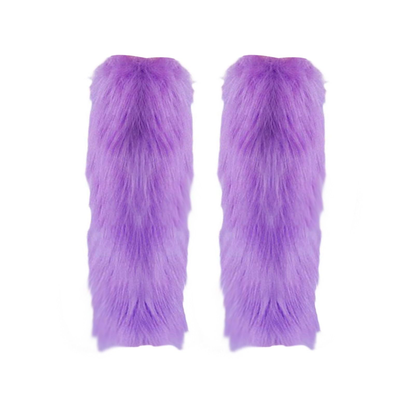 Women Furry Leg warmers Solid Fuzzy Leg warmers Soft Boot Cuffs Cover for Cold Weather