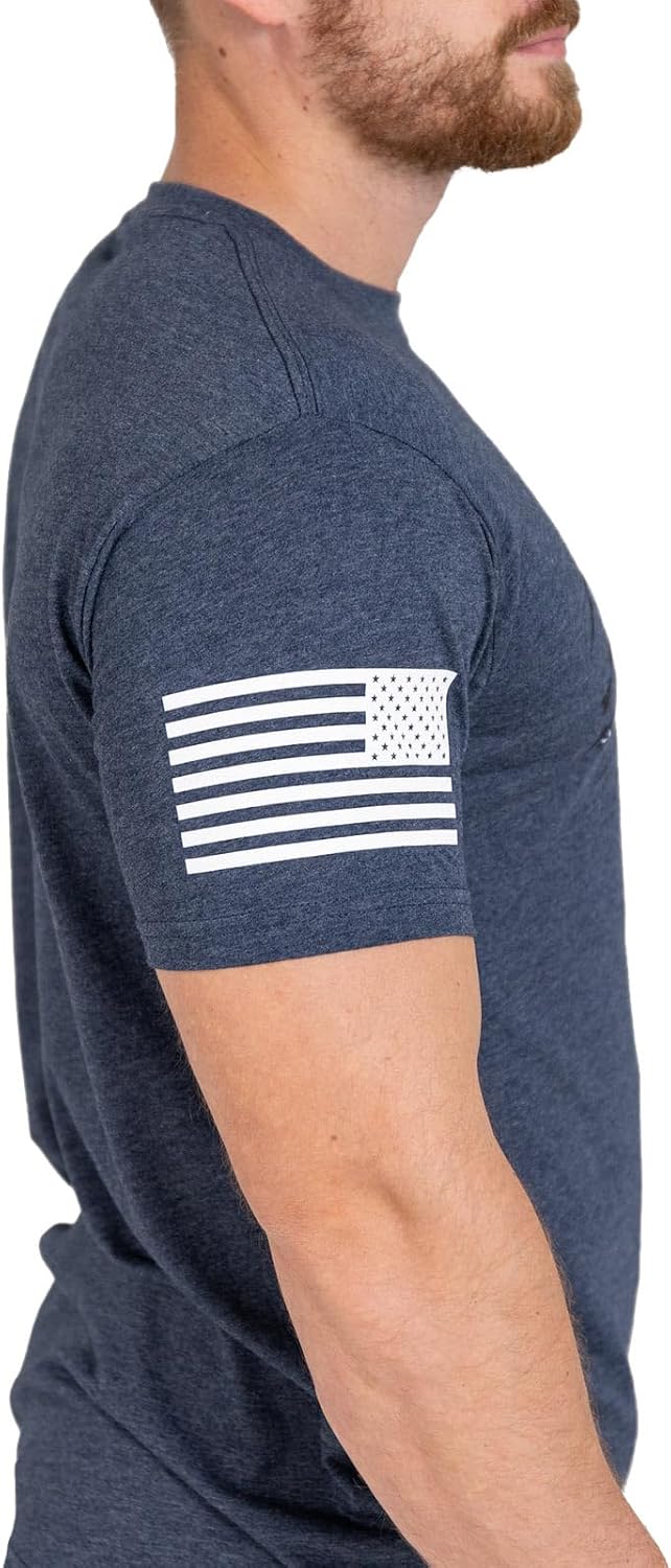 Grunt Style Still Standing - USA, American Flag Graphic Tee, Patriotic Inspired - Men's Short Sleeve T-Shirt