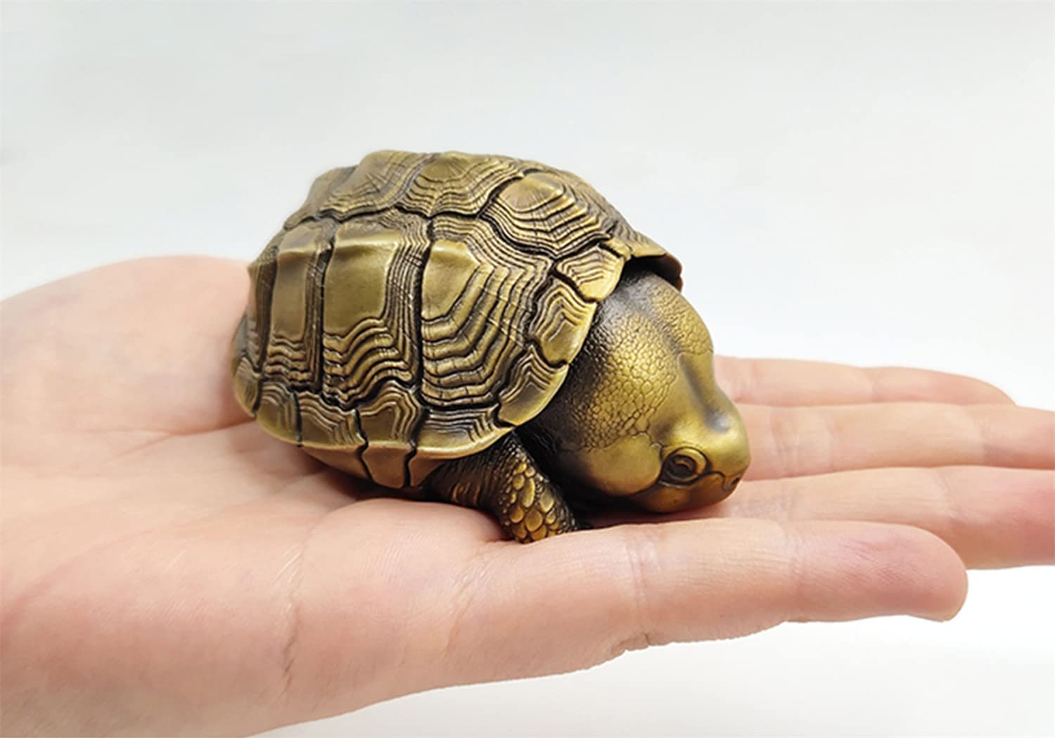 Amazon | KONGZOO 亀 癒し 銅 彫刻 リアル フィギュア アート おもちゃ