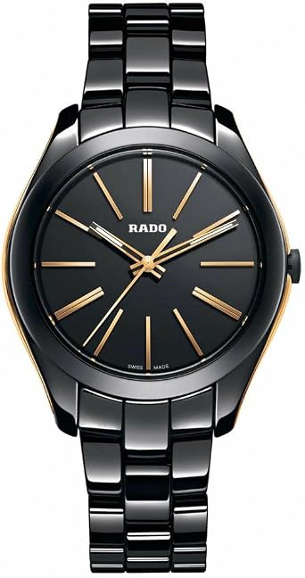 Rado Hyperchrome Donna 36 mm Nero Ceramica Bracciale Vetro Zaffiro Orologio  r32214152 : Amazon.it: Orologi