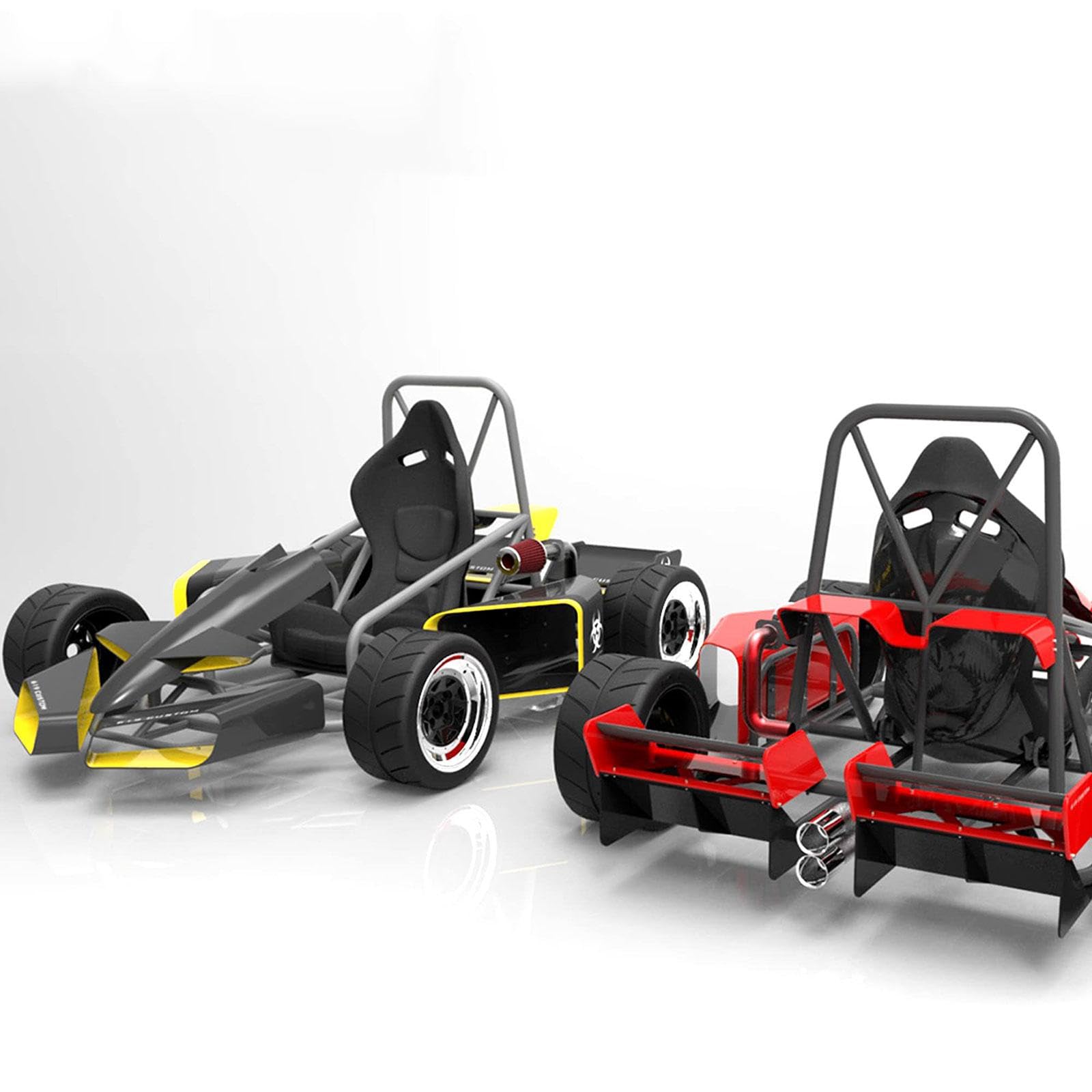2 Pezzi Pedali Go Kart Kit Freno Acceleratore Accessori Sostituzione Metallo Robusto Installazione Rapida Adatto a Appassionati di Motori, con Cavo Dell'acceleratore