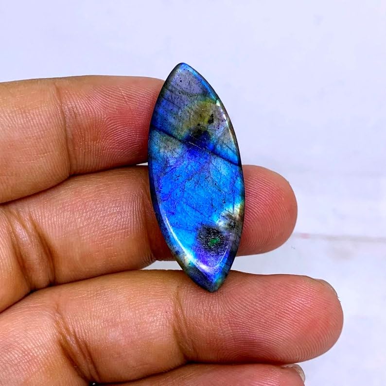 Labradorite naturelle marquise pour fabriquer un collier artisanal - 5