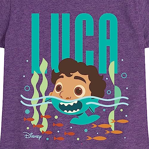 Disney - Luca - Half Human Half Sea Monster Luca - Toddler and Youth Girls Short Sleeve Graphic T-Shirt3