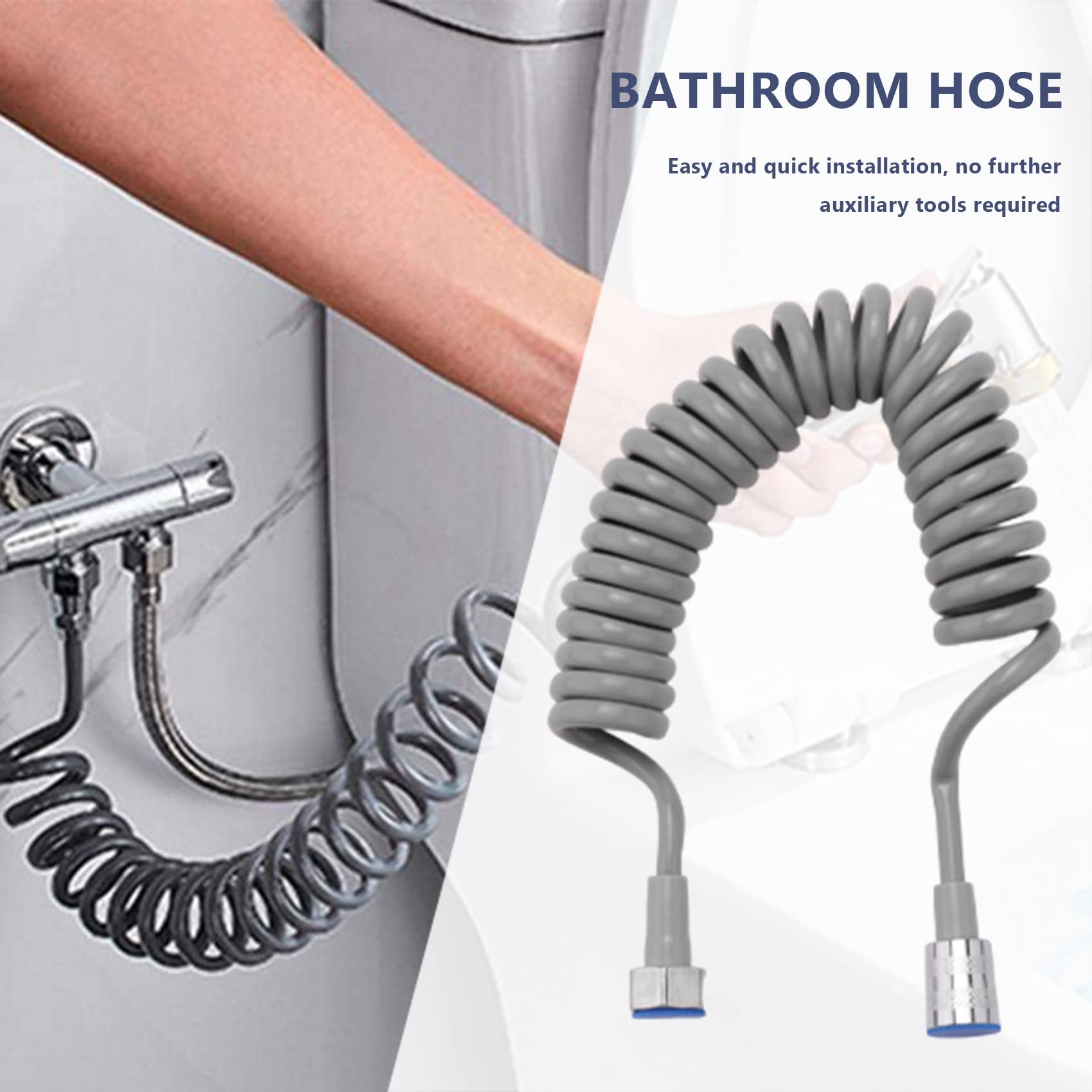 Manguera Flexible Para Bidé - Extensible Hasta 2m, Anti-Giro