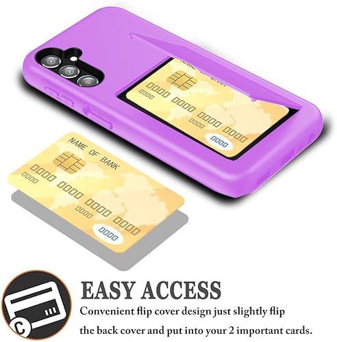 Miniatura 8 de Asuwish Funda para teléfono Samsung Galaxy A34 5G con protector de pantalla de vidrio templado y accesorios para celular, ranura para tarjetero,