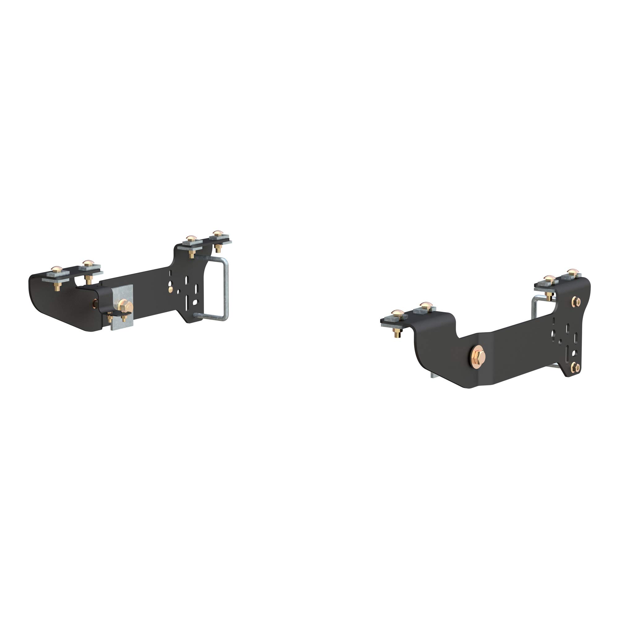 CURT 16400 5th Wheel Installation Brackets, Select Chevrolet Silverado, GMC Sierra 1500, Black