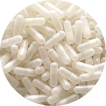 Pure Capsules  Size 1 Empty Capsule White-Size 1 White Empty Gelatin Capsules Gelatine Hard Pill capsule - Self Fill,Kosher,Non-GMO, SGS Certified,Gluten Free 10000