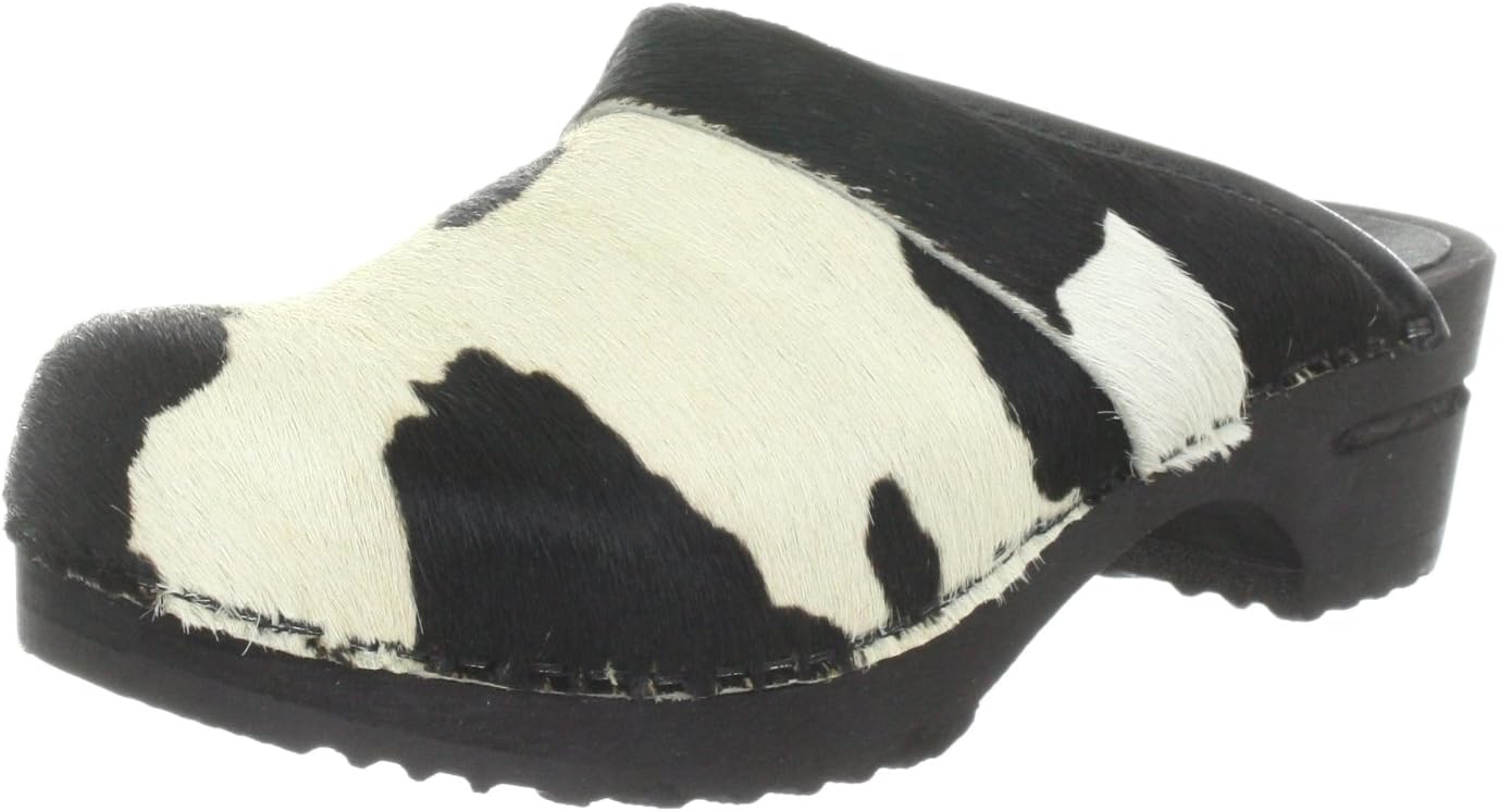 Sanita Women’s Wood-Caroline Open, Black Shoes Black Size: