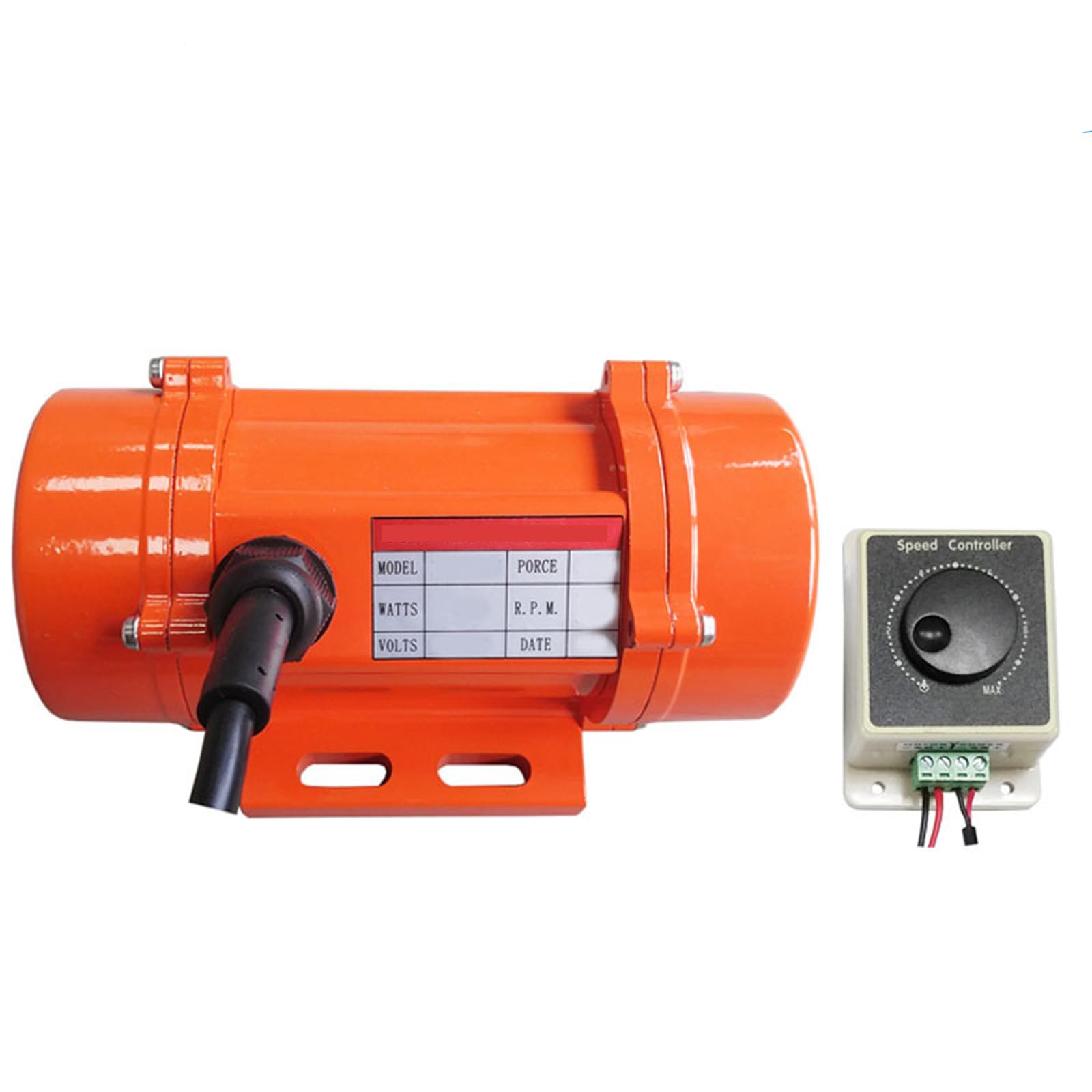 Dc-Bürste Mini-Vibrationsmotor 40W 12V / 24V 3000r/min Mit Regler Kann Für Den Außeneinsatz An Batterien Angeschlossen Werden(Size:Motor + Governor,Color:12V-60KG)