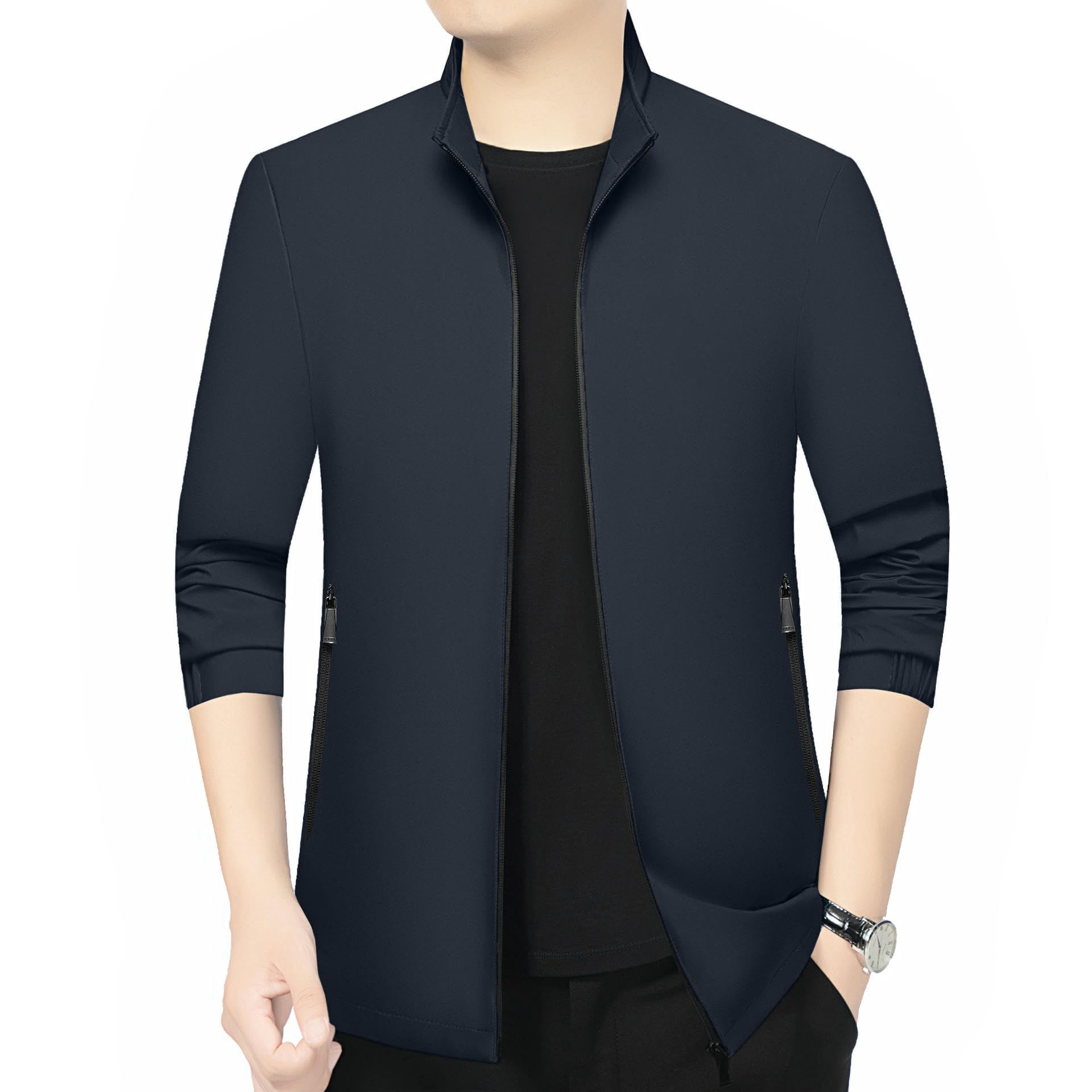Giacca da uomo primavera autunno colletto alto medievale confortevole casual