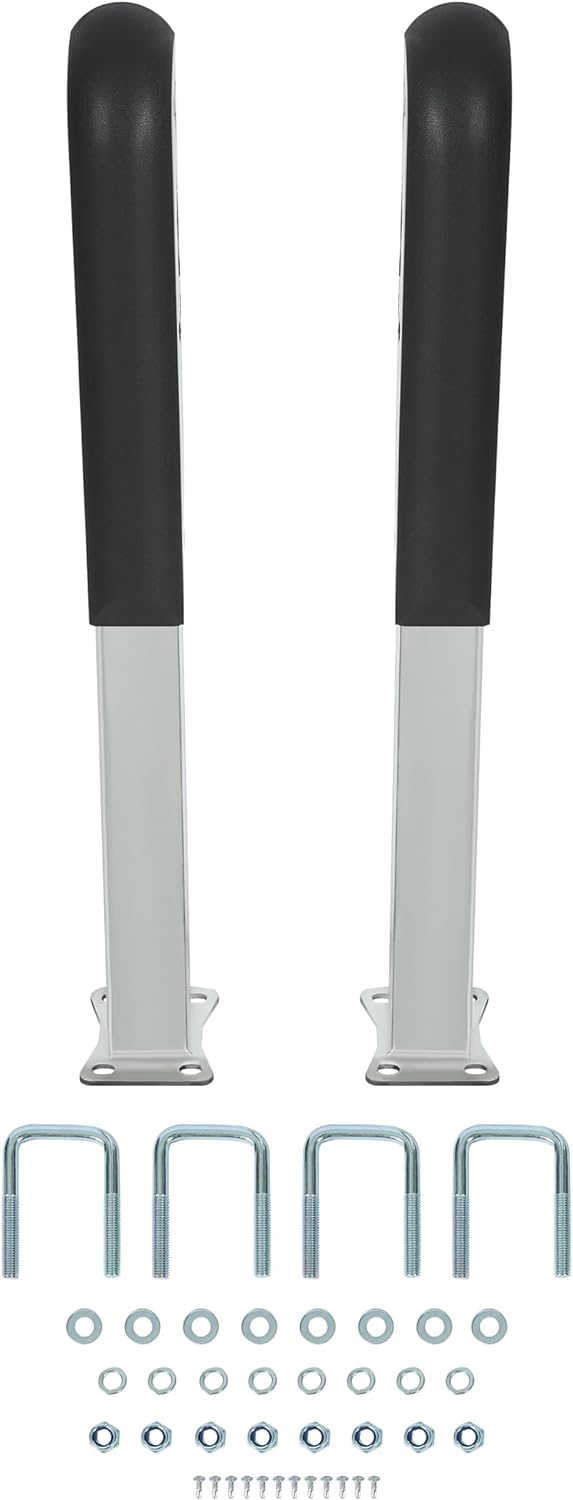 ECOTRIC 30" Pontoon Boat Trailer Loading Guide, Fits 2" Trailer Frames Zinc-Plated Heavy-Duty Pontoon Trailer Guide for Ski Boat, Fishing Boat or Sailboat Trailer (2 Pcs)