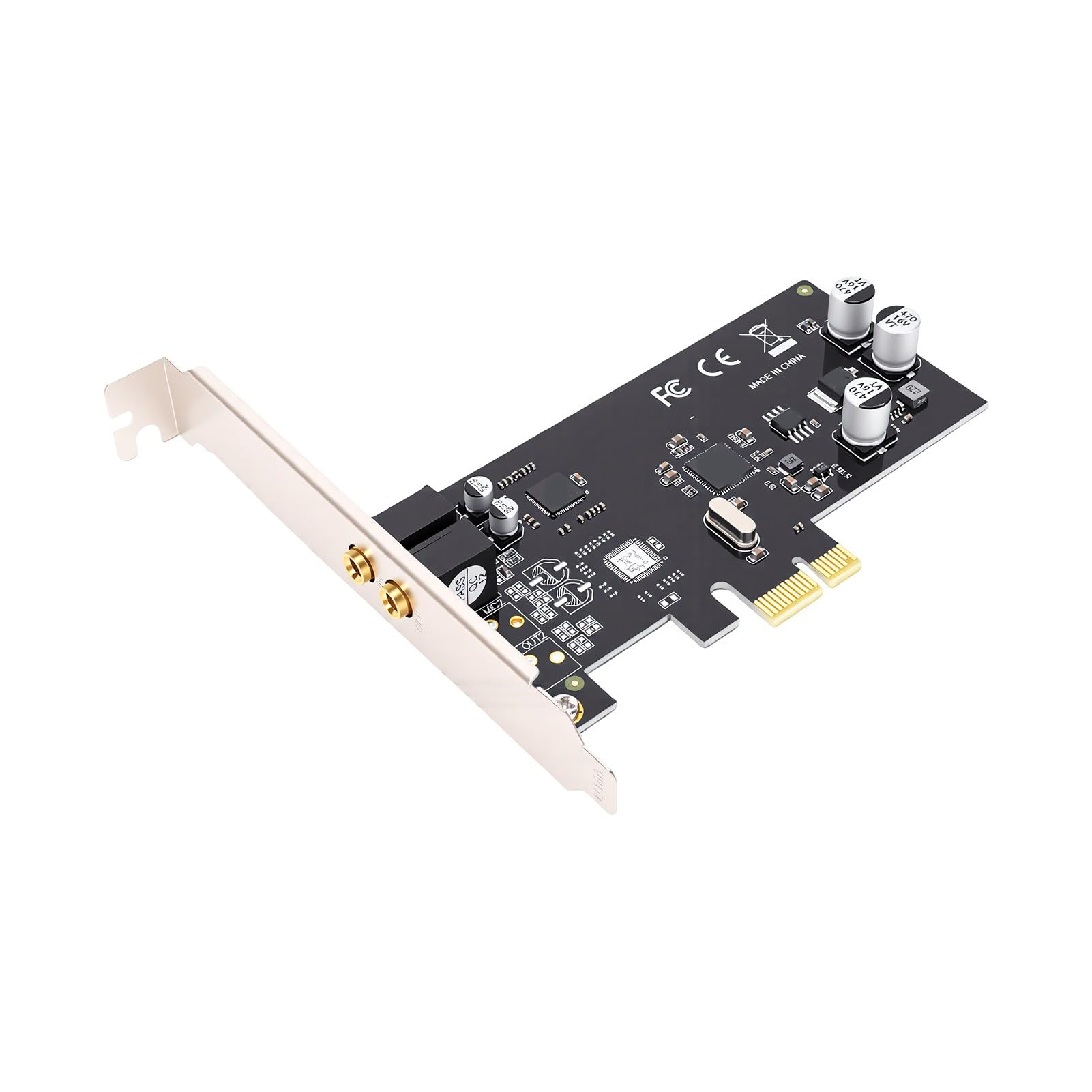 Zunate Tarjeta de Sonido PCIe X1 para PC de Escritorio, HD de un Canal