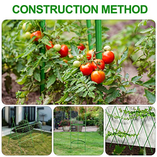 WAENLIR Garden Stakes 84 inch 7ft Sturdy Plant Sticks/Support, Tomato Stakes, Pack of 25